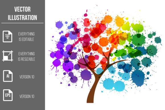 Abstract Tree Vector Clipart: Elevate Your Creative Projects
