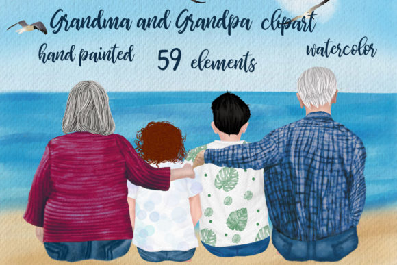 Embracing Warmth: The Art of Grandparents Clipart Older People