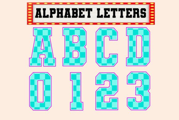 Green Checkered Png Neon Alphabet Set: A Bold Choice for Modern Creators