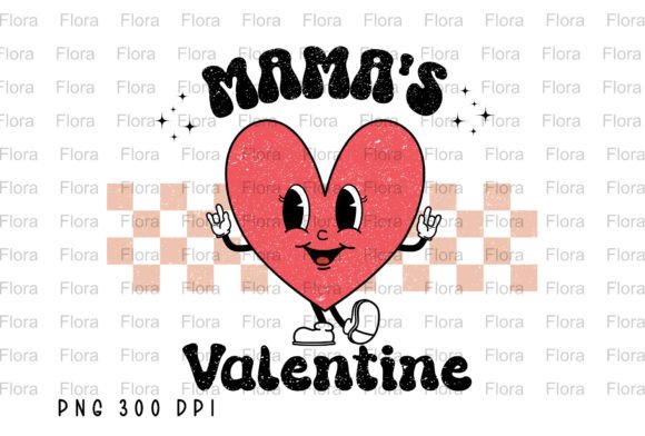 Mama’s Valentine Retro Red Heart PNG: A Designer's Take