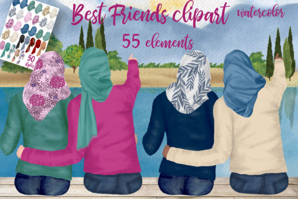 Muslim Women Hijab Clipart: A Designer's Guide to Authentic Visuals