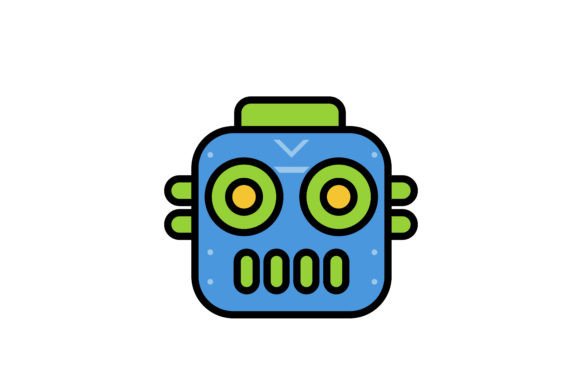 Robot Head AI Design: A Modern Typeface for Tech Brands