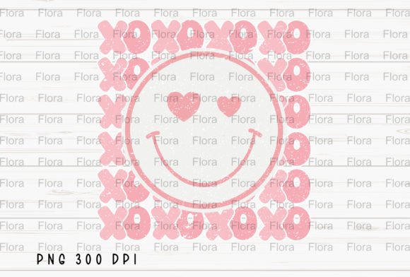 Smiley Face XOXO Valentine's Day PNG: A Playful Design Asset