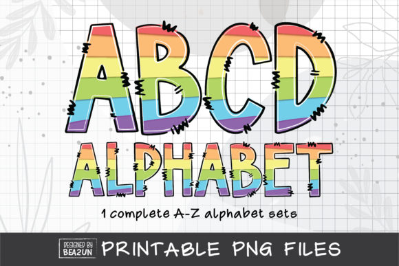 Unleash Creative Energy with Rainbow Doodle Alphabet