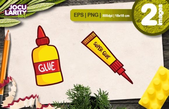 Unleash Humor: The Funny Super Glue Cartoon Illustration