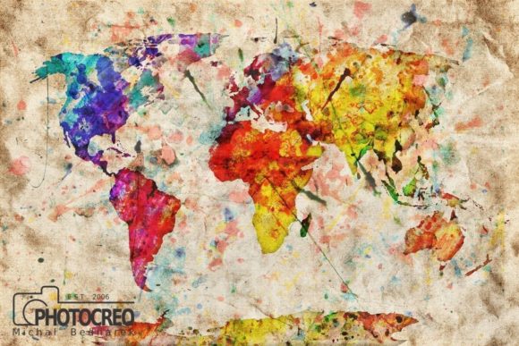 Vintage World Map Watercolor: A Designer's Guide to This Artistic Asset
