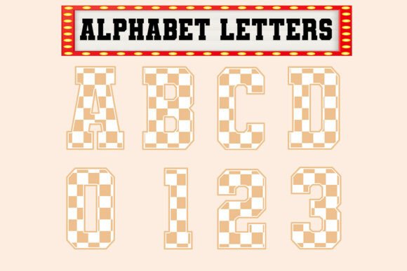 Yellow Checkered Png Easter Alphabet Set: A Fresh Take on Festive Design